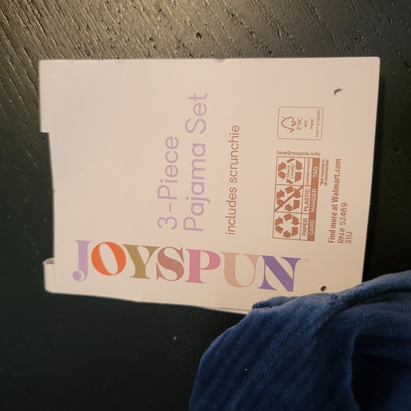 SPUN Blue Velvet Scrunchie - Picture 3 of 4